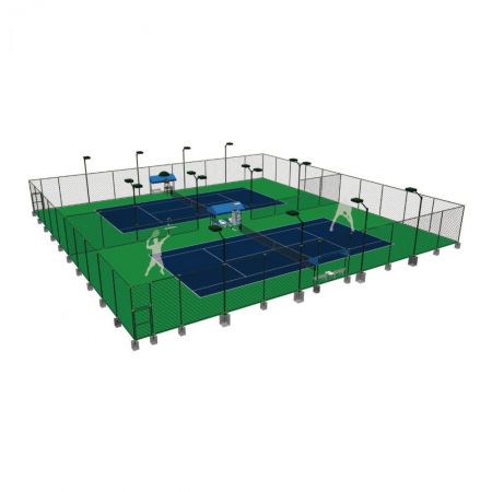 標準網球場組合式圍網解決方案